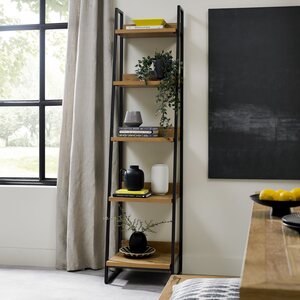 2003-26 INDUS RUSTIC OAK NARROW OPEN DISPLAY UNIT