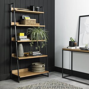 2003-27 INDUS RUSTIC OAK OPEN DISPLAY UNIT