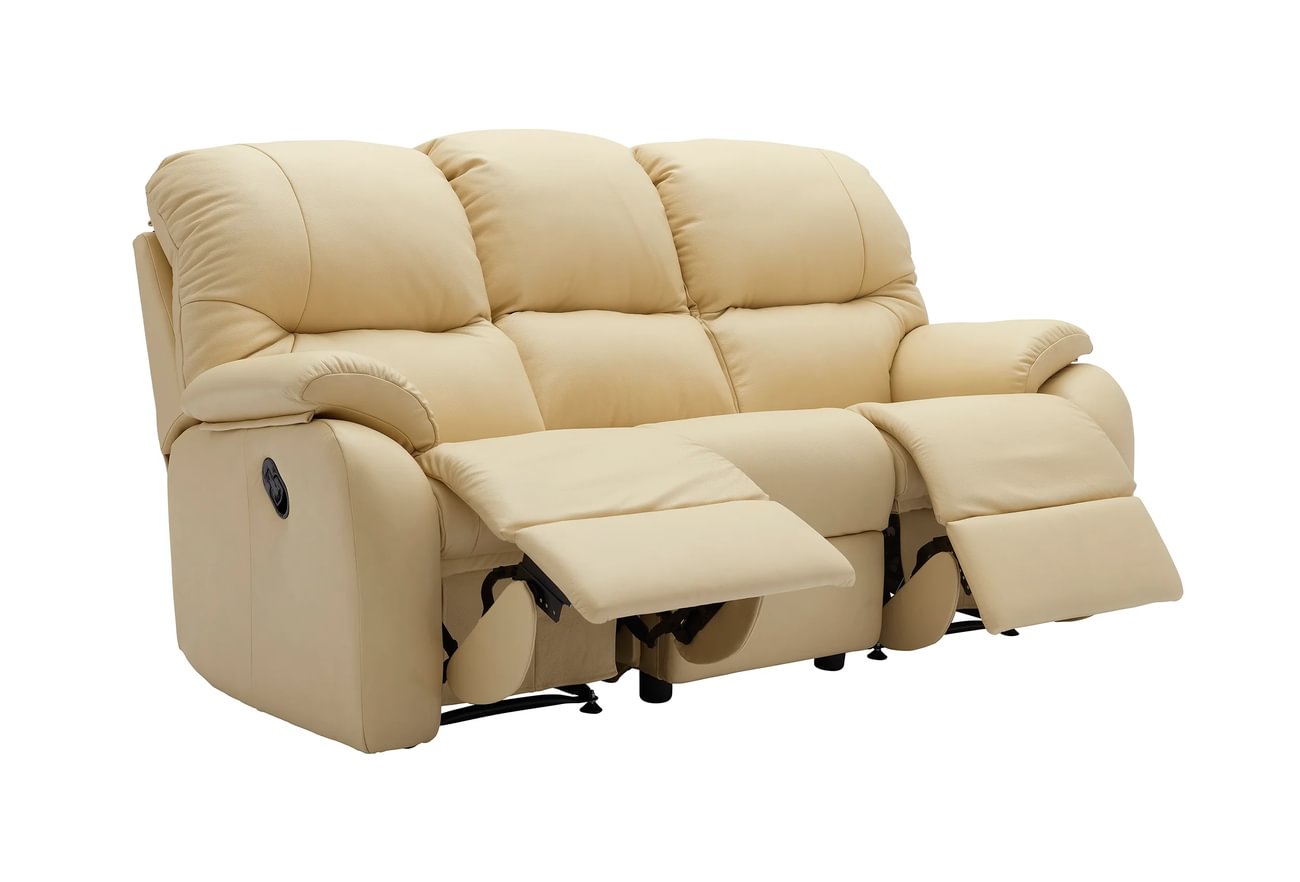 Mistral Double Manual Reclining 3 Seat Sofa