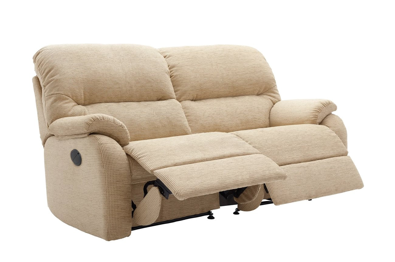 Mistral Double Manual Reclining 3 Seat Sofa - 2 Cushions