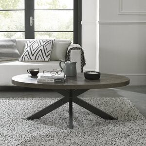 4015-05 ELLIPSE FUMED OAK COFFEE TABLE