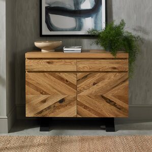 4016-10 ELLIPSE RUSTIC OAK NARROW SIDEBOARD
