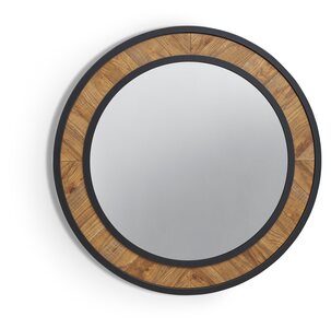 RUSTIC OAK WALL MIRROR