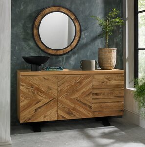 4016-15 ELLIPSE RUSTIC OAK WIDE SIDEBOARD