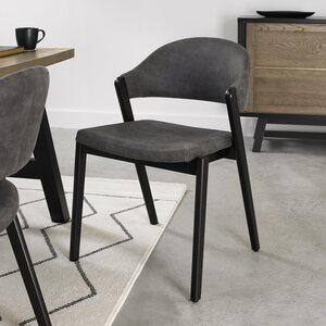 6048-09U-DGY PEPPERCORN UPHOLSTERED CHAIR - DARK GREY FABRIC (PAIR)