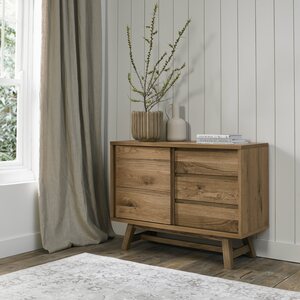 6049-10 RUSTIC OAK NARROW SIDEBOARD