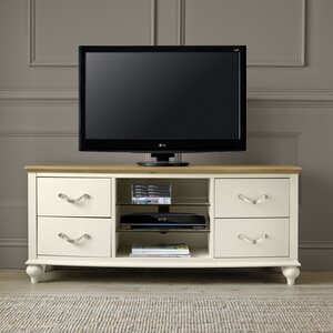 Pale Oak & Antique White Entertainment Unit