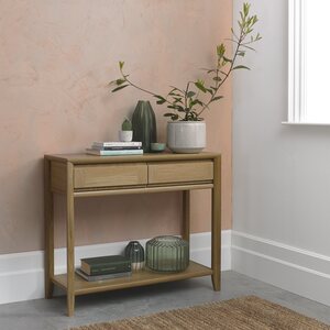 8101-19 BERGEN OAK CONSOLE TABLE WITH DRAWER