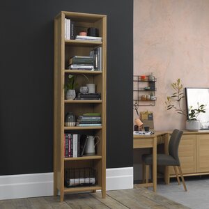 8101-26 BERGEN OAK NARROW BOOKCASE
