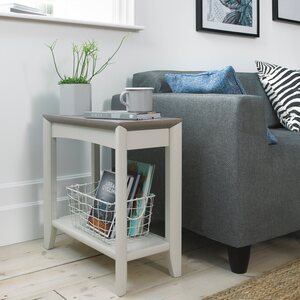 8102-03 BERGEN GREY WASHED OAK & SOFT GREY SIDE TABLE