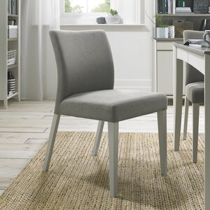 8102-09U-TT BERGEN GREY WASHED UPH CHAIR - TITANIUM FABRIC (PAIR)