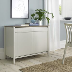 8102-10 BERGEN GREY WASHED OAK & SOFT GREY NARROW SIDEBOARD