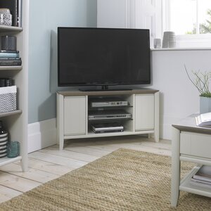 Grey Washed Oak & Soft Grey Corner Entertainment Unit
