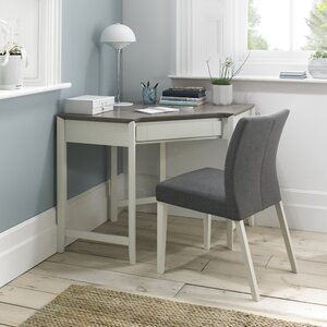 GREY WASHED OAK & SOFT GREY CORNER DESK