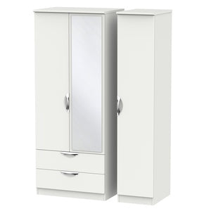 CAM132 Triple 2 Drawer Mirror Robe