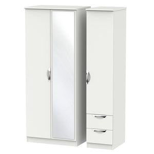 CAM157 Triple Mirror + Drawer Robe