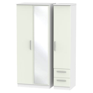 KNI157 Triple Mirror + Drawer Robe