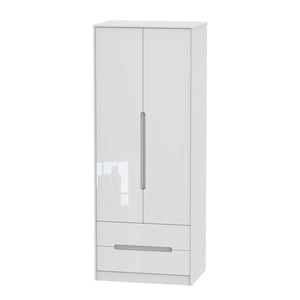 MON081 Tall 2ft6in 2 Drawer Robe
