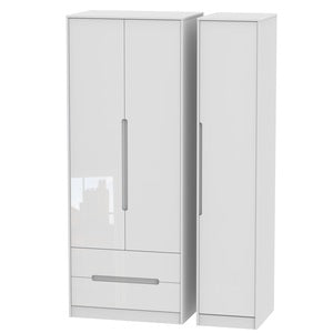 MON141 Tall Triple 2 Drawer Robe