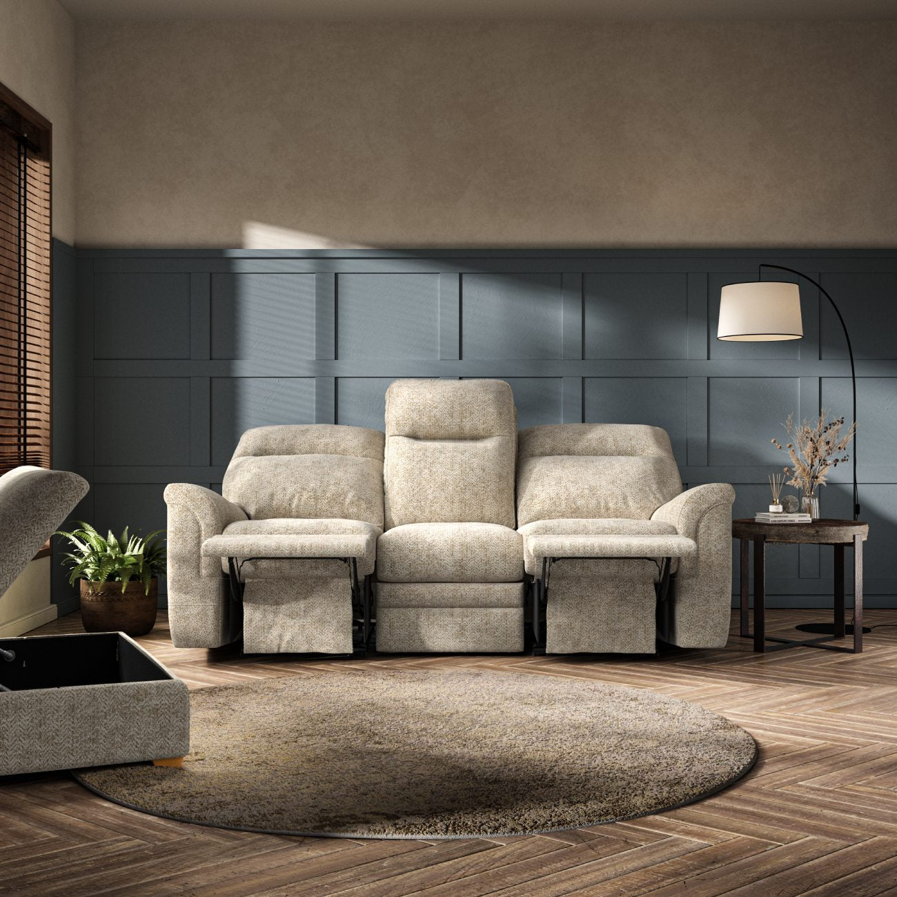 Hudson 23 Power Reclining Plus 3 Seat Sofa