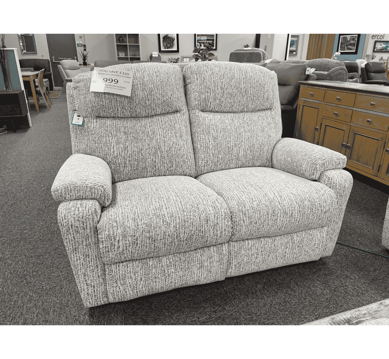 Ex-Display Hemmingford 2 Seat Manual Reclining Sofa