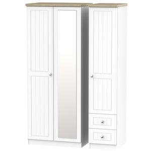 VIE157 Triple Mirror + Drawer Robe
