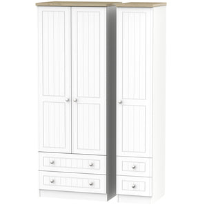 VIE161 Tall Triple 2 Drawer+ Drawer Robe