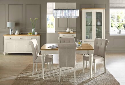 Chantilly Pale Oak & Antique White Dining