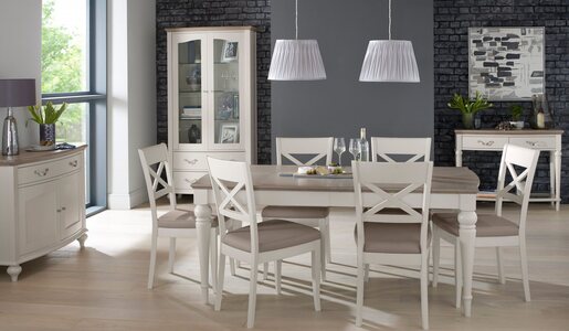 Chantilly Grey Washed Oak & Soft Grey Dining