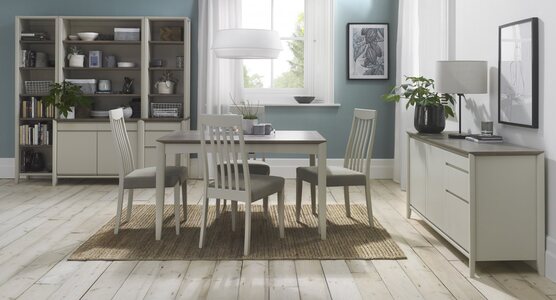 Stockholm Grey Washed Oak & Soft Grey Dining
