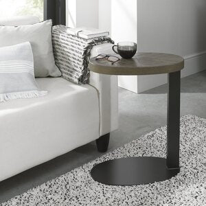 4015-03 ELLIPSE FUMED OAK SOFA TABLE