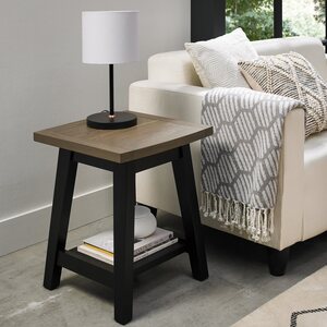 6048-04 WEATHERED OAK & PEPPERCORN LAMP TABLE