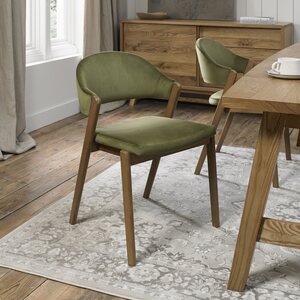 6049-O9U-VCE SIDE CHAIR CEDAR VELVET FABRIC PAIR