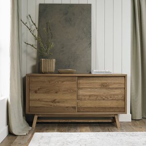 Rustic Oak Wide Sideboard