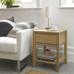 Oak Lamp Table With Drawer