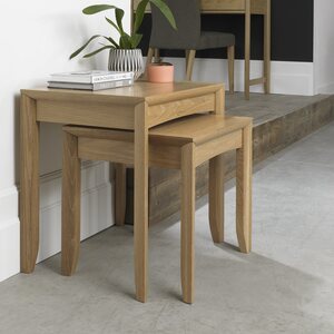 8101-07 BERGEN OAK NEST OF LAMP TABLES