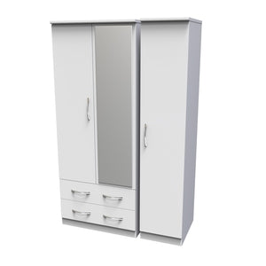 AVN132 Triple2DrawerMirrorRobe