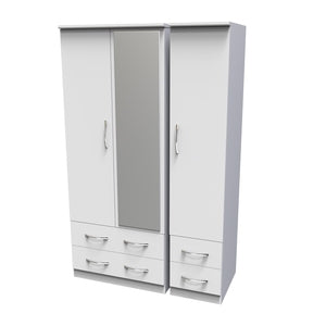 AVN152 Triple2DrawerMirror+DrawerRobe