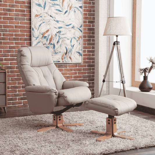 Aston Swivel Recliner & Stool