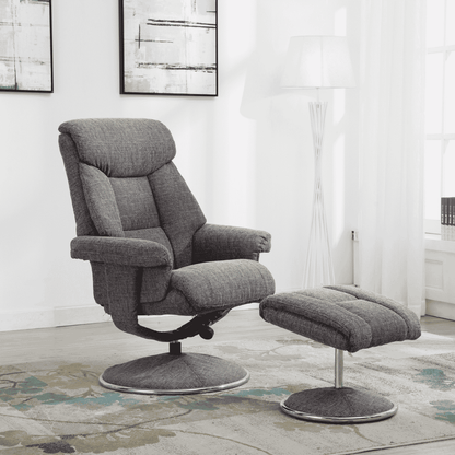 Bentley Swivel Recliner & Stool