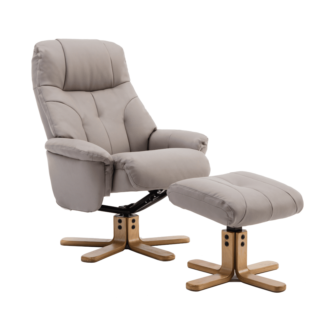 Aston Swivel Recliner & Stool