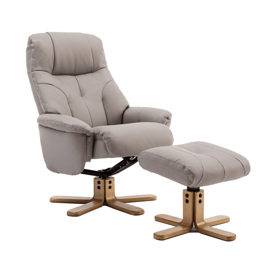 Aston Swivel Recliner & Stool