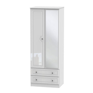 BAL082 Tall 2ft6in 2 Drawer Mirror Robe