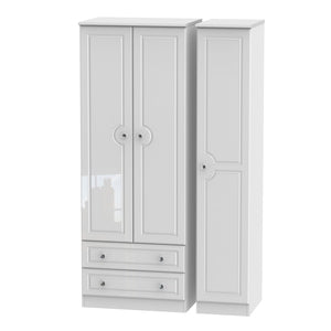 BAL141 Tall Triple 2 Drawer Robe