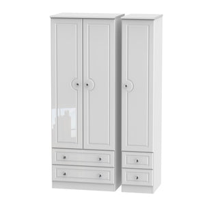 BAL161 Tall Triple 2 Drawer + Drawer Robe