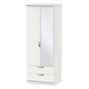 CAM082 Tall 2ft6in 2 Drawer Mirror Robe