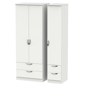 Tall Triple 2 Drawer + Drawer Robe