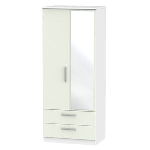 2ft6in 2 Drawer Mirror Robe