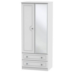 PEM062 2ft6in 2 Drawer Mirror Robe