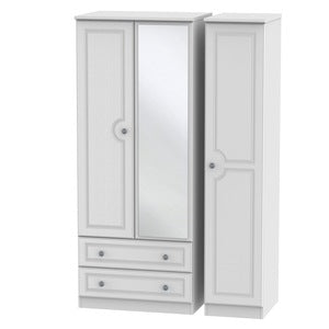 PEM132 Triple 2 Drawer Mirror Robe